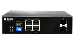 D-link F100G 6-Port Gigabit Industrial PoE+ Switch with 4 PoE ports and 2 SFP ports
