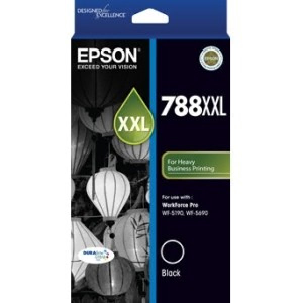 EPSON 788xxl Black High Capacity 4k Pages Suits C13T788192