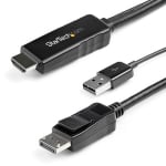 StarTech 2m HDMI to DisplayPort Cable 4K 30Hz-Active HDMI 1.4 to DP 1.2