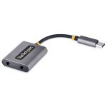 StarTech USB-C Headphone Splitter USB Type C Dual Headset Adapter