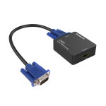 Simplecom CM201 Full HD 1080p VGA to HDMI Converter with Audio Black