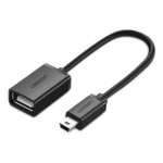 Ugreen 10383 Mini USB Male to USB Female OTG Cable Black