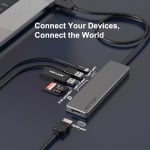 Wavlink WL-UHP3407 Aluminum USB C HUB with Power Delivery and HDMI