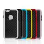 Generic Carbon Fiber Back Cover for 4.7 Inch Apple iPhone 6 (Black/White/Blue/Red/Pink/Yellow)