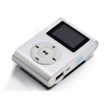 Generic Mini Clip 16G MP3 Music Player With USB Cable & Earphone Silver