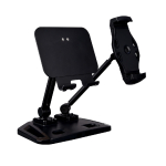 Generic Universal and Adjustable Double Arm Stand Holder Black