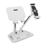 Generic Universal and Adjustable Double Arm Stand Holder White