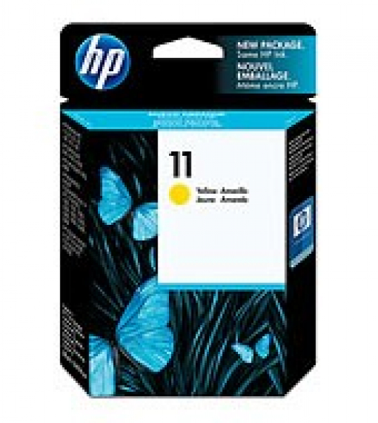 HP  11 Yellow Ink 2450 Page Yield For Bij Oj C4838A
