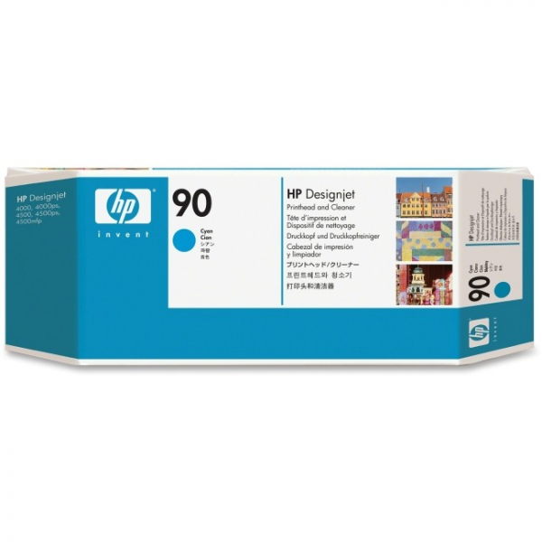 HP  90 Cyan Printhead And Cleaner For Dj C5055A