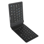 Targus AKF003US Ergonomic Foldable Bluetooth Antimicrobial Keyboard Black