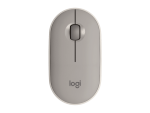 Logitech Pebble M350 Wireless and Bluetooth Mouse Sand
