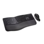 Kensington K75406US Pro Fit Ergo Wireless Keyboard and Mouse Black
