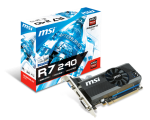 MSI Radeon R7 240 2GD3 LPV4 2GB DDR3 Graphics Card