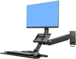 North Bayou NB MB32 Gas Strut Monitor Wall Mount with Keyboard Tray Support Size for 22 - 32