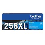 Brother TN258XLC Cyan High Yield Toner Cartridge 2,300 pages