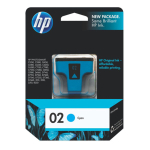 HP  02 Cyan Ink 400 Page Yield For Psc 8250 C8771WA