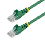 StarTech Cat5e Ethernet Patch Cable 0.5m Green with Snagless RJ45 Connectors