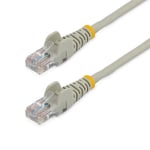 StarTech Cat5e Ethernet Patch Cable 0.5m Gray with Snagless RJ45 Connectors