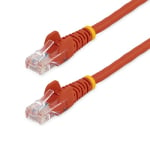 StarTech Cat5e Ethernet Patch Cable 0.5m Red with Snagless RJ45 Connectors