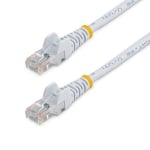 StarTech Cat5e Ethernet Patch Cable 5m White with Snagless RJ45 Connectors