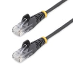 Startech CAT6 3m Slim Snagless RJ45 Ethernet Cable Black