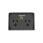 Monster Dual Socket Surge Protector Black