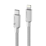 Alogic Elements PRO USB-C to Lightning 2m Cable White