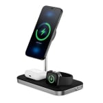 Alogic MagSpeed 3-in-1 Wireless 15W Charging Station Black
