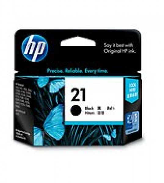 HP  21 Black Ink 190 Page Yield For D23xx C9351AA