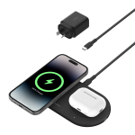 Belkin BoostCharge Pro 2-in-1 Magnetic Wireless Charging Pad with Qi2 15W Black