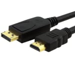 Astrotek 1m DisplayPort to HDMI Cable Black