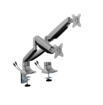 Brateck ldt82-c024uce Single Screen Heavy-duty Mechanical Spring Monitor Arm With Usb Ports For Most 17