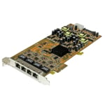 StarTech 4 Port Gigabit PoE PCIe Network Card - PSE PCI Express NIC