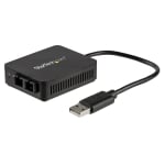 StarTech USB to Fiber Optic Converter 100Mbps USB 2.0 Network Adapter