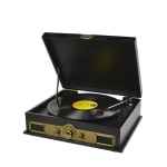 Mbeat Vintage Wood USB Turntable with Radio Tuner and Bluetooth Receiver