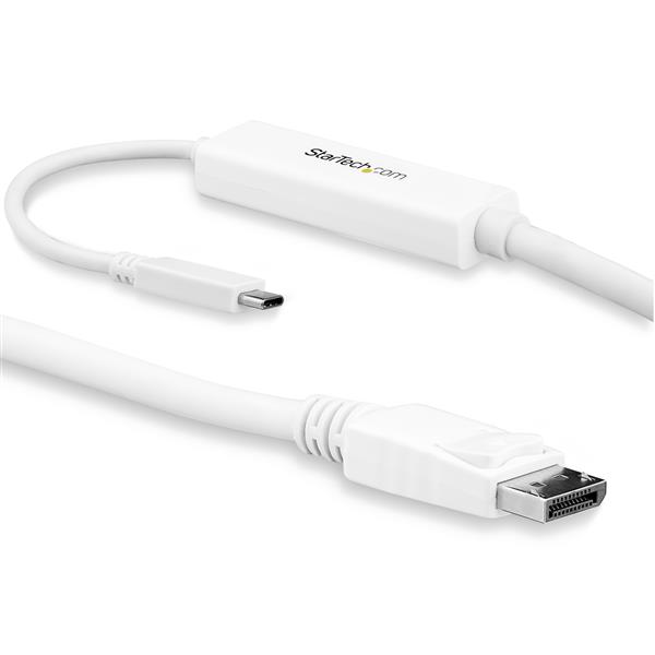 Startech Usb C To Displayport Cable - 3m - White - 4k 60hz - Thunderb ( Cdp2dpmm3mw )