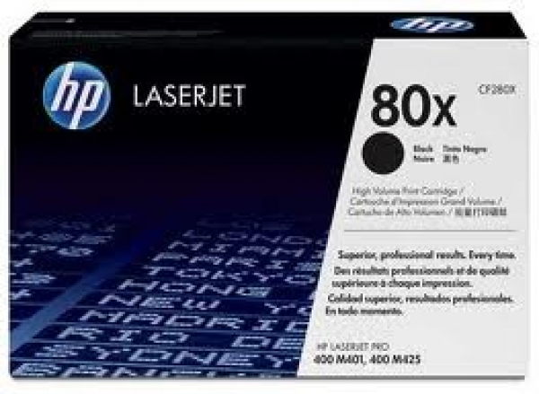 HP  80x Black Toner 6900 Page Yield For CF280X
