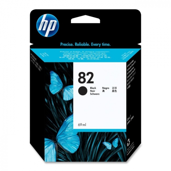 HP  82 Black 69-ml Ink Cartridge For Designjet CH565A