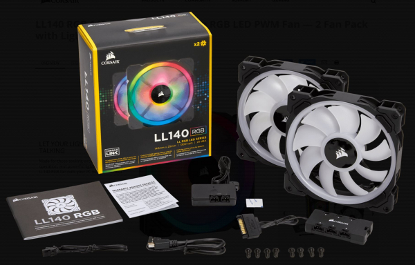 CORSAIR  Ll Series Ll140 Rgb 140mm Dual Light CO-9050074-WW