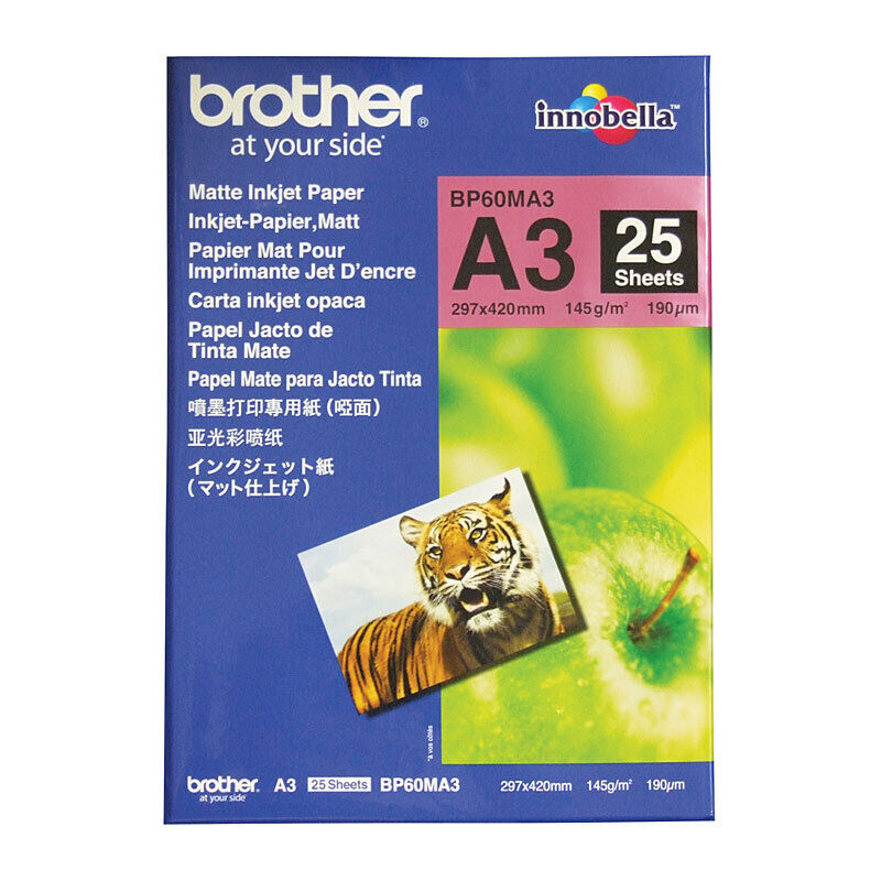 Brother BP60MA3 Innobella Premium Inkjet Paper A3 25 Sheets