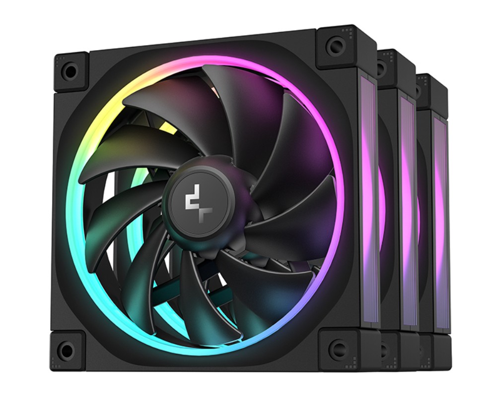 DeepCool FL12 3-1 ARGB Ring 120mm Case Fan Black