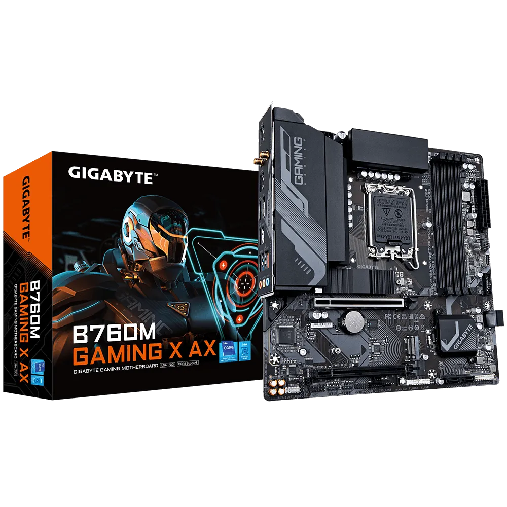 Gigabyte B760M Gaming X AX LGA 1700 DDR5 Micro-ATX Motherboards