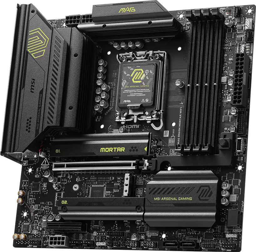 MSI MAG B860M MORTAR WIFI LGA 1851 DDR5 Micro-ATX Motherboards