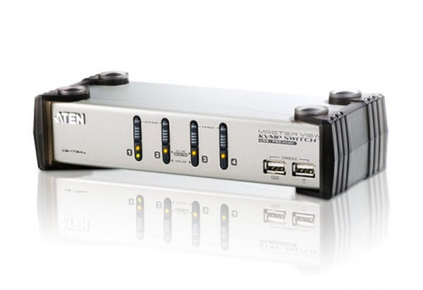 ATEN  4 Port Usb Kvmp Switch With Audio And Usb CS1734AC-AT