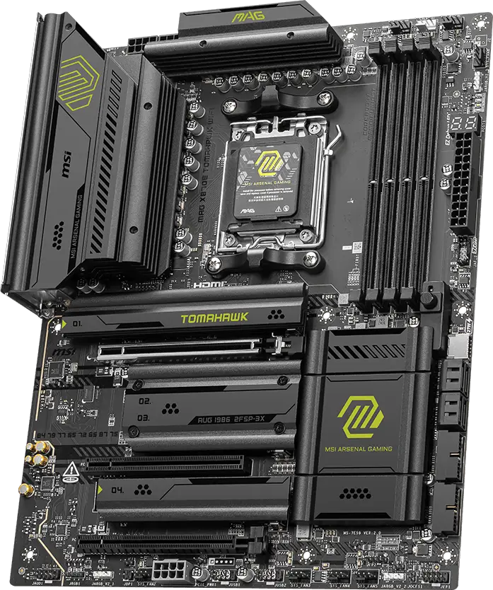 MSI MAG X870E TOMAHAWK WIFI AM5 DDR5 ATX Motherboards