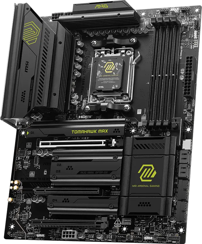 MSI MAG B850 TOMAHAWK MAX WIFI AM5 DDR5 ATX Motherboards