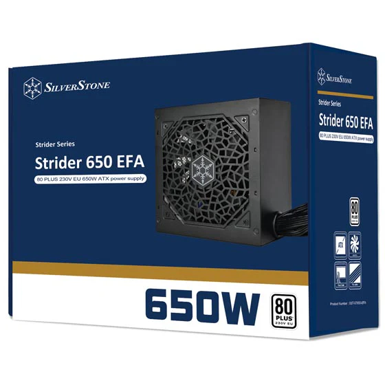 SilverStone Strider 650W 80 Plus Certified Power Supply Unit