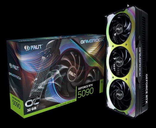 Palit GeForce RTX 5090 GameRock OC 32GB GDDR7 Graphics Card