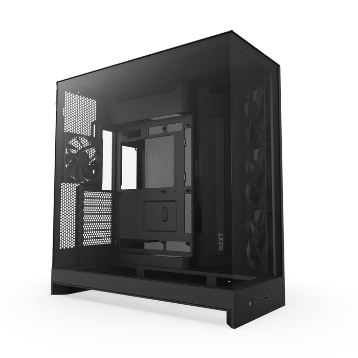 NZXT H9 Flow Tempered Glass Mid-Tower E-ATX Case Black