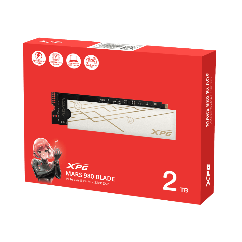 Adata XPG Mars 980 Blade 2TB PCIe 5.0 NVMe M.2 2280 SSD